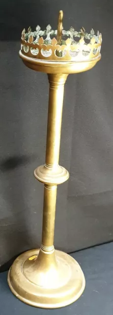 ALTARLEUCHTER Kerzenhalter Kerzenleuchter Kirchenleuchter brass 54,8cm hoch 2061