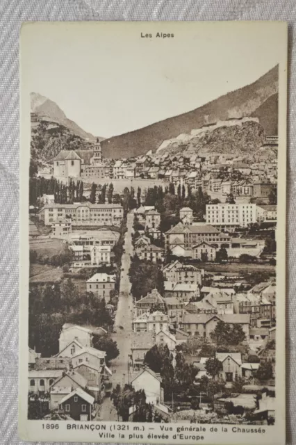 CPA " BRIANCON - Vue générale de la Chaussée - Ville la plus élevée d'Europe