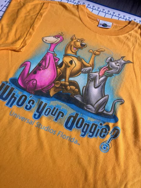 Vintage Universal Studios Florida Who’s Your Doggie Scooby Astro Dino Shirt  XL