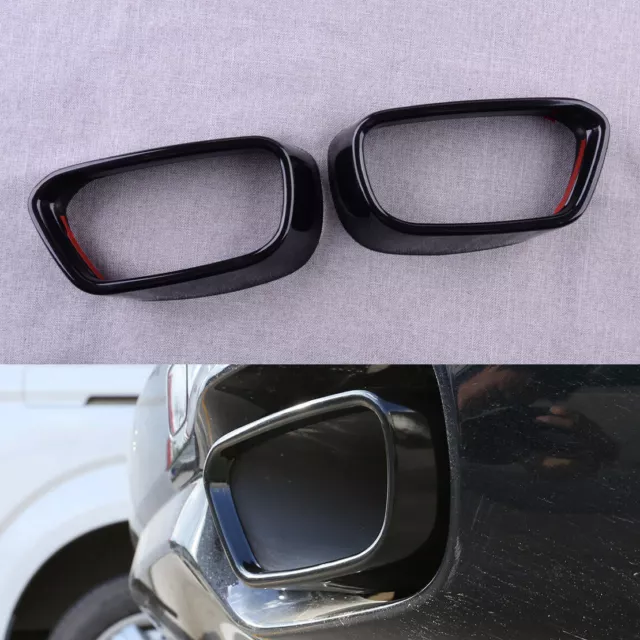 Black Stainless Steel Rear Cylinder Exhaust Pipe Cover Fit For BMW X5 F15 X6 F16