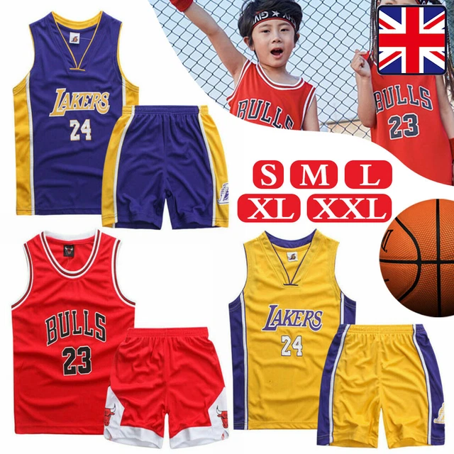 Boys Kids Basketball Kit Training Suit Sport Vest Shirt Shorts Set Tracksuit