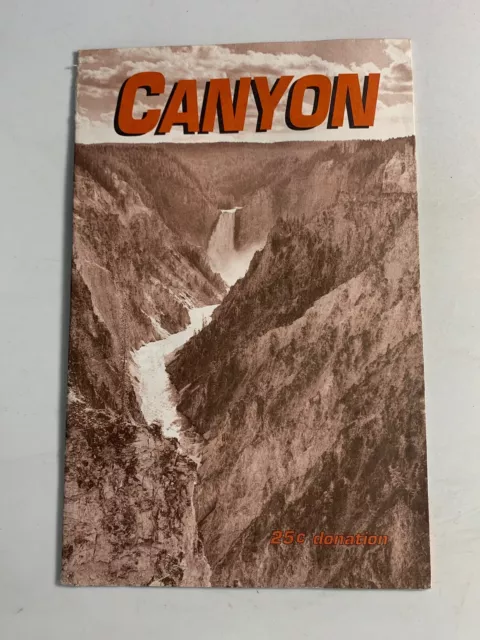 YELLOWSTONE NATIONAL PARK Maps 1992-1993 Lot of 2 - Official Guide & Canyon Map