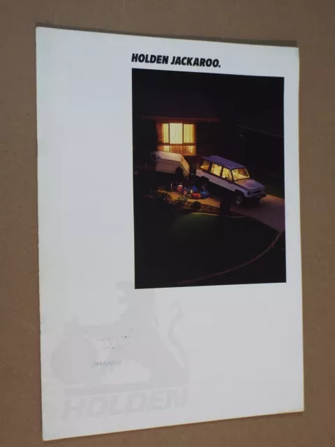 1987 Holden Jackaroo range original Australian 12 page brochure
