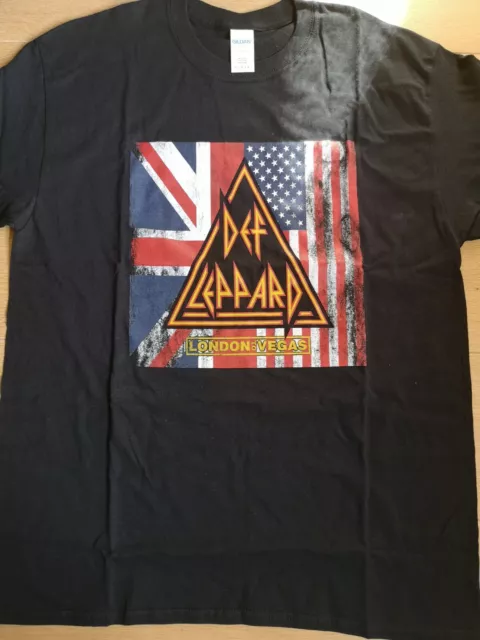 Def Leppard London to Vegas hysteria tshirt large never worn