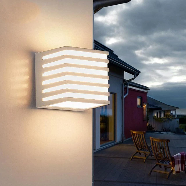 PLAFONIERA LED DA ESTERNO DOPPIA LUCE IP65 A PARETE MURO 16W LAMPADA APPLIQUE EB - Foto 2