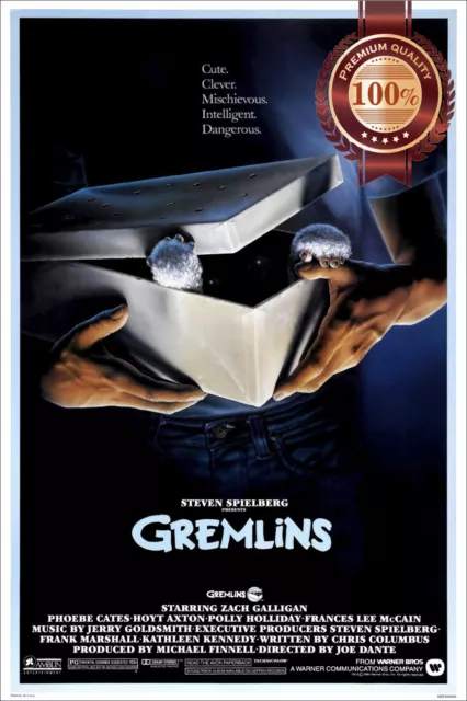GREMLINS 1984 80s OFFICIAL ORIGINAL CINEMA ART MOVIE FILM PRINT PREMIUM POSTER
