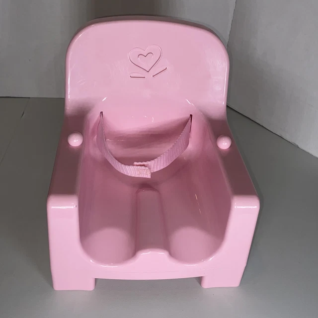 American Girl Bitty Baby Doll High Chair Booster Seat Pink (No Tray) American Girl Bitty Baby Doll High Chair Booster Seat Pink (No Tray)