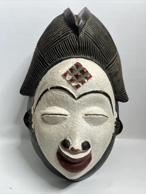 African Carved Punu Mask - Punu People Of Gabon - Fantastic Tribal Art No3