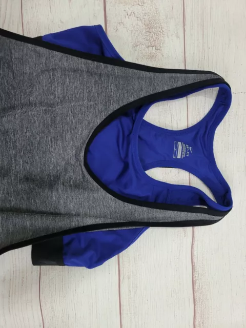 Nike Womens 2-in-1 Pro Inside Loose Tank Top Shirt Gray Purple Black S: LRG NEW! 3