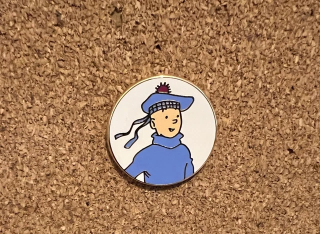 Lot De 10 Badges Broches Tintin, Thème BD, Sous Cellophane, Fabrication Française