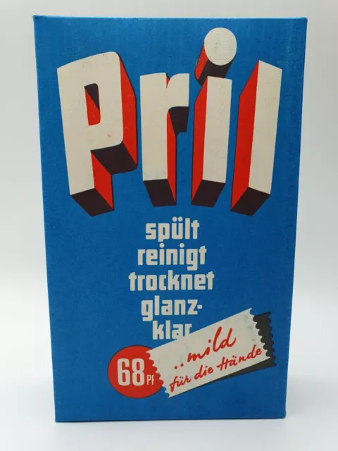 Pril Schachtel inkl. Inhalt FEWA Werbung Reklame 50er 60er Jahre 100g