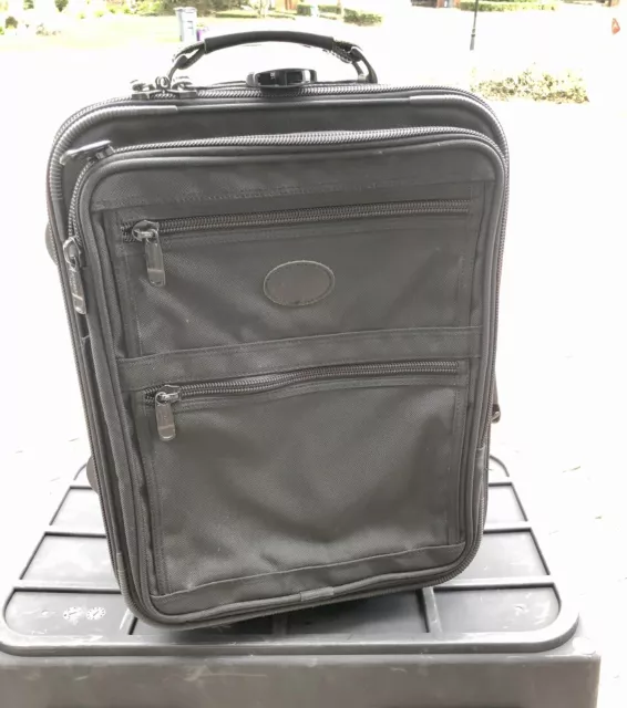 Kirkland Signature 19in Upright Wheeled CarryOn Suitcase Black *See Description