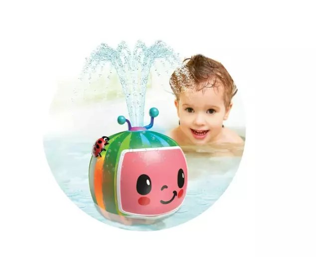 Spark Cocomelon 2-in-1 Spraying Bath Toy With LED Lights Music New