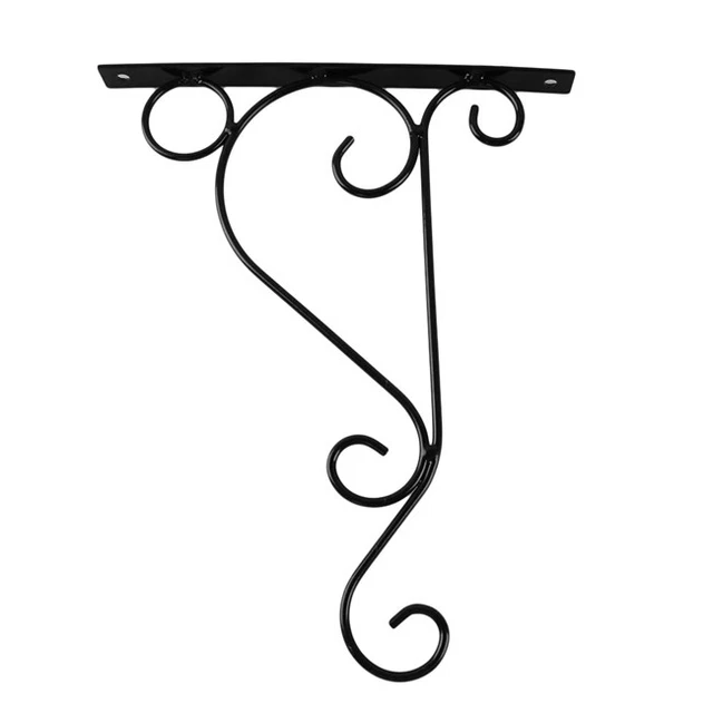 Flower Plant Hangers Decorative Wall Brackets Vintage Wrought Iron Pots Hooks HC