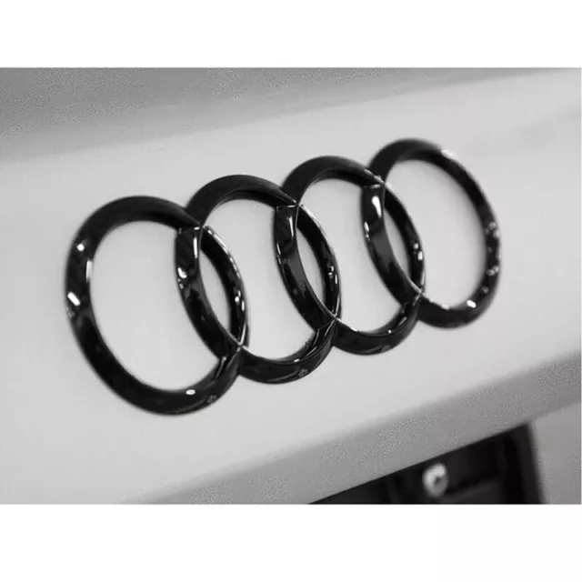 Kit Vorne+Hinten Glanz Abzeichen Emblem Grill Ring Startseite Für Audi A3 A4 A6 3