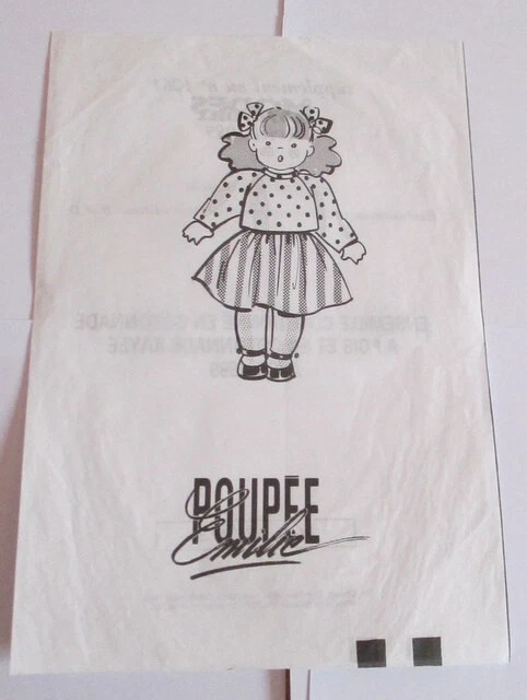Patron De Couture MODES ET TRAVAUX - Pour Femme, Fille Et Poupée Emilie - 06/1989 - Occasion