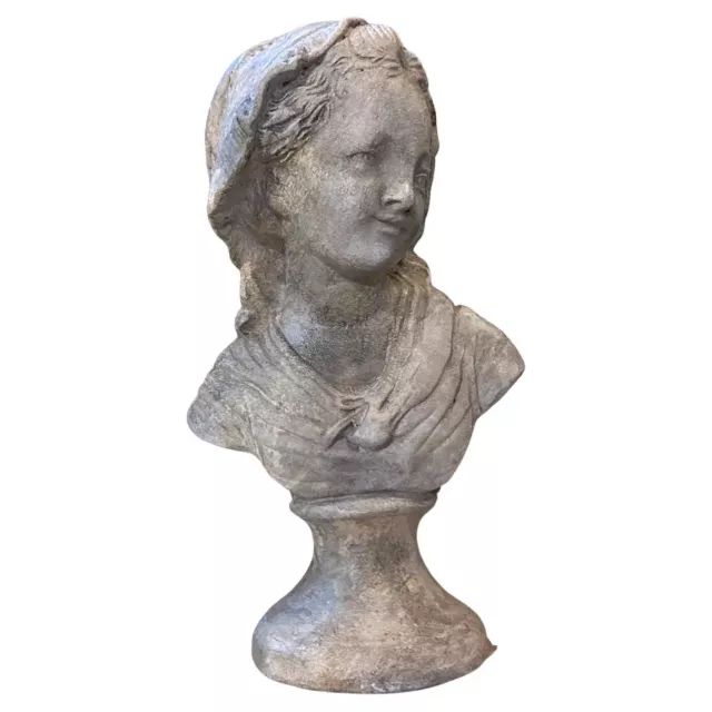1930s Terracotta Sicilian Sculpture of a Young Girl
