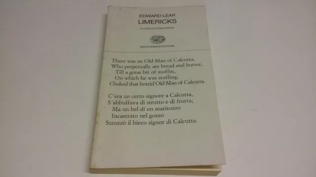 Limericks di Edward Lear, Einaudi, 26s22