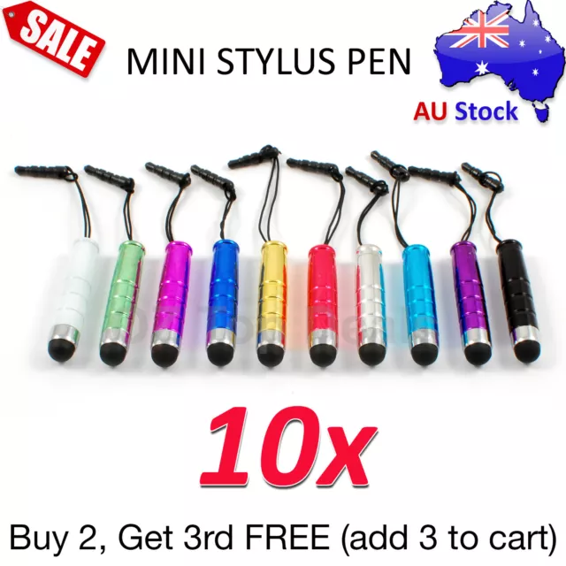 10x Mini Stylus Capacitive Anti-Dust Touch Screen Pens for iPad iPhone Samsung