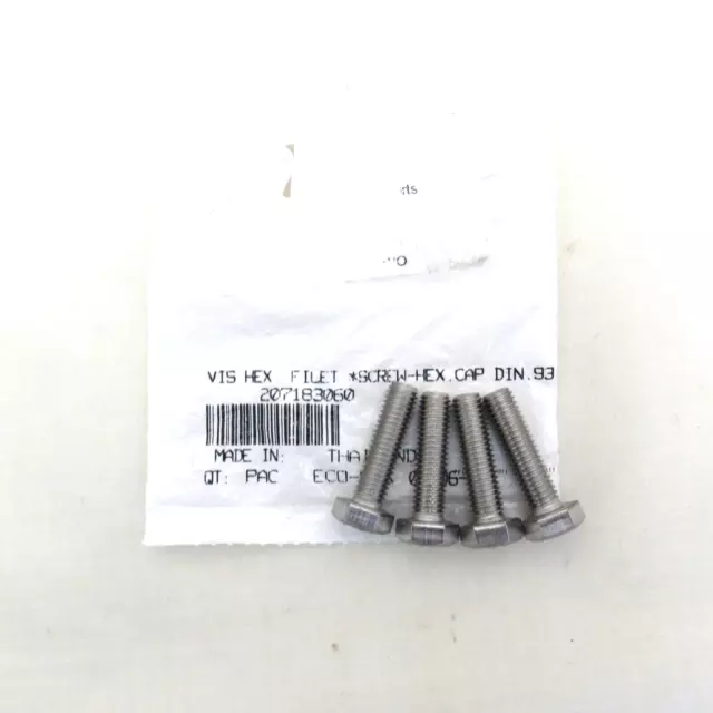 Sea Doo OEM M8x30 Hexagon Hex Cap Screws Bolts 207183060 Set of 4