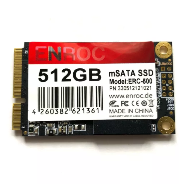 512GB mSATA SSD (mini SSD) SATA3 TLC interne PC SSD Festplatte - Enroc ERC500