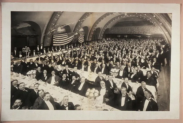 William Jennings Bryan Banquet,Auditorium,Chicago,Illinois,Jefferson Club,1906