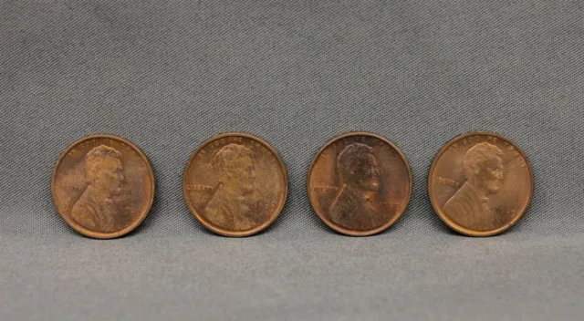 1909 4p VDB Lincoln Penny Lot No Mint Mark Ungraded Circulated
