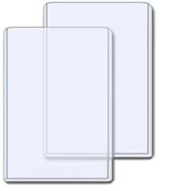 (100) 4X6 PHOTO PICTURE IMAGE or POSTCARD CLEAR PLASTIC HARD RIGID TOPLOADERS