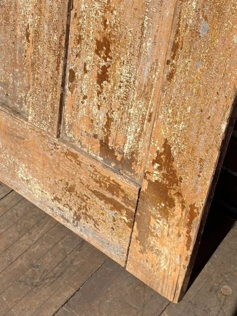 19thC. Cupboard, Cabinet Door w/ 2 Raised Panels ~ Salvaged, Distressed, Hinges 6