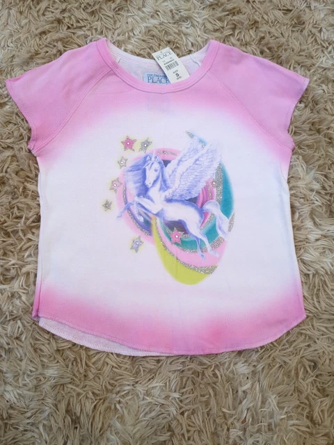 The Childrens Place Girls Vintage Size Small 5/6 NEW With Tags Unicorn Shirt