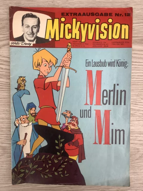 Mickyvision; Extraausgabe Nr. 12, 1964 Walt Disney; Merlin und Mim