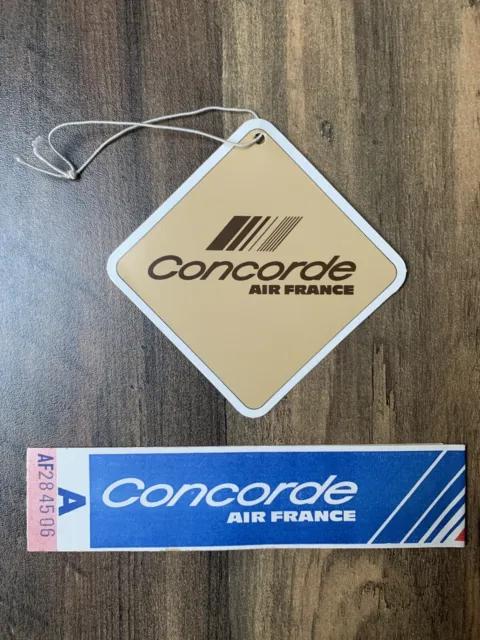 Concorde Air France, Lot de 2 Étiquettes Bagages