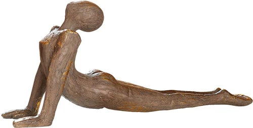 Gilde 36794 Figur YOGAFRAU, Hände zum Boden, Höhe 26cm  Dekoration