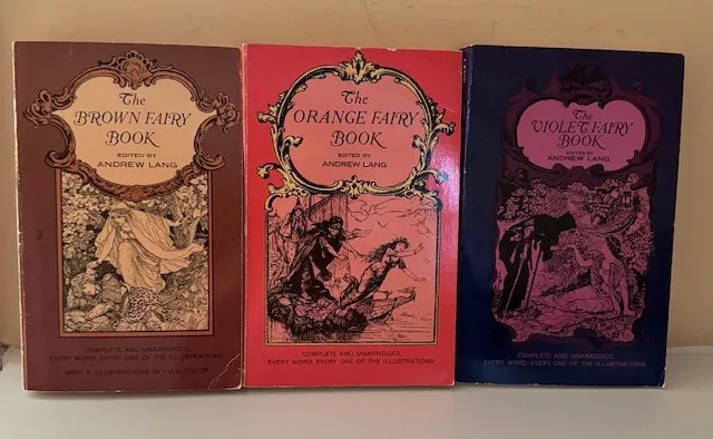 andrew lang fairy books in many colours dover- Brown, Violet And Orange