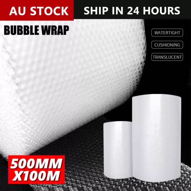 500mm x 100M (meters) Bubble Wrap Roll 10mm Bubbles- Premium Quality Bubbles