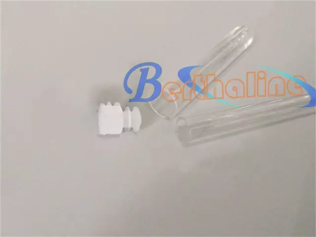 New 13PC plastic test tubes round bottom tube and push cap (100mm x 16mm)