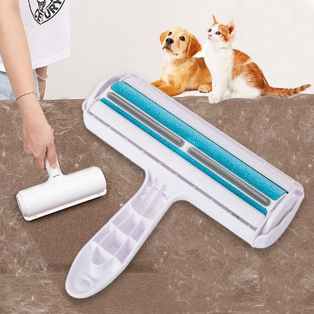 Reusable Dog Cat Pet Hair Remover Couch Carpet Lint Cleaning Brush Fur Roller