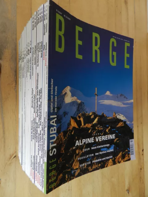 36 Hefte Berge Das internationale Magazin der Bergwelt Zeitschrift Sammlung