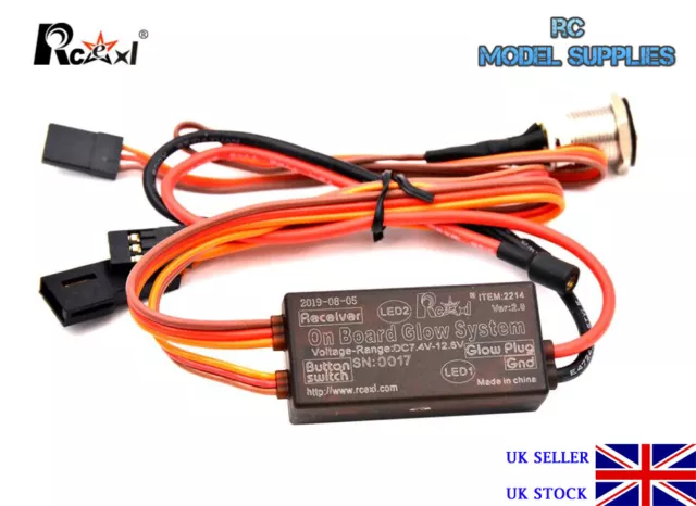 RCEXL V2 Universal on Board Glow System Methanol Nitro Gas Engine Ignition & LED