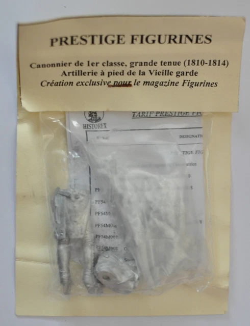Figurine Métal Artillerie à Pied Premier Empire – 1:32 (60mm) – Historex – Occasion Comme Neuf