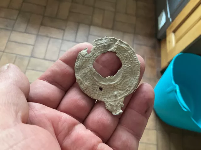 Roman Votive Lead Mirror.Metal Detecting Finds