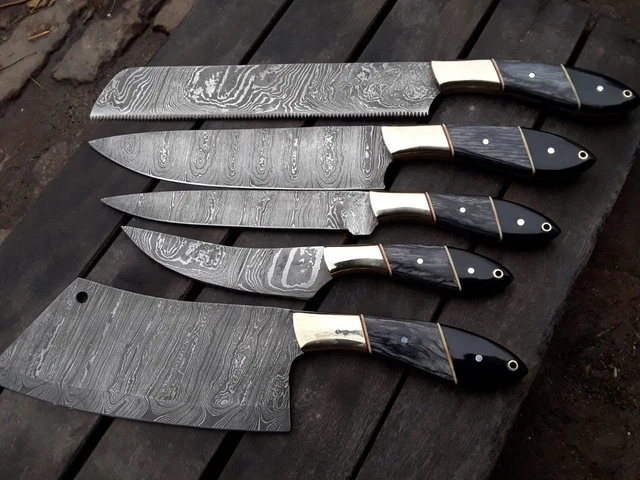 Custom Handmade Forged Carbon Steel Chef Knife Kitchen Knives Chef Set