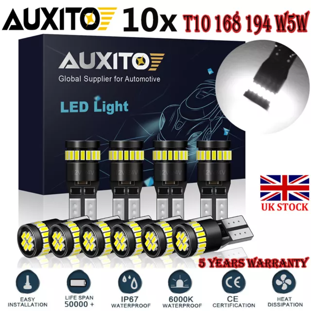 T10 LED 501 Side Light White Bulbs Car Error Free Canbus Xenon W5w  Sidelight 10x £13.29 - PicClick UK