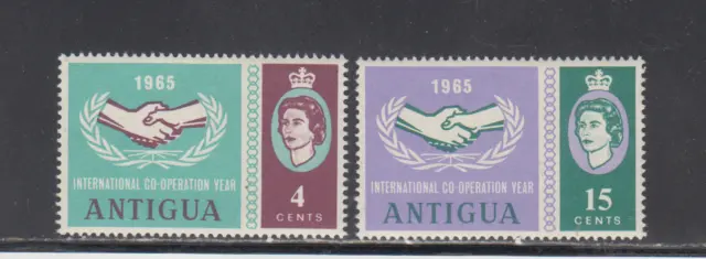 Antigua  : 1965 - Mlh  - Scott # 155-56  Set