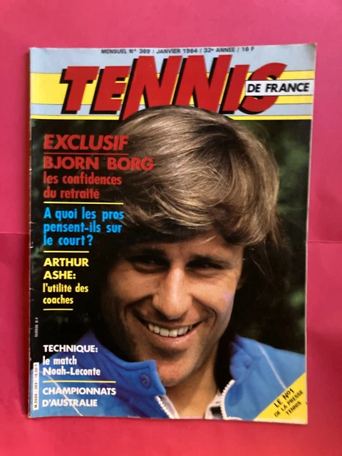 MAGAZINE TENNIS DE FRANCE n°374 Juin 1984 vintage + Poster Noah Lendl McEnroe EUR 10,00 - FR