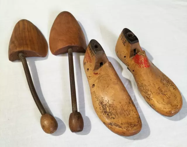 Vintage Shoemakers Wooden Moulds + Wooden Shoe Lasts