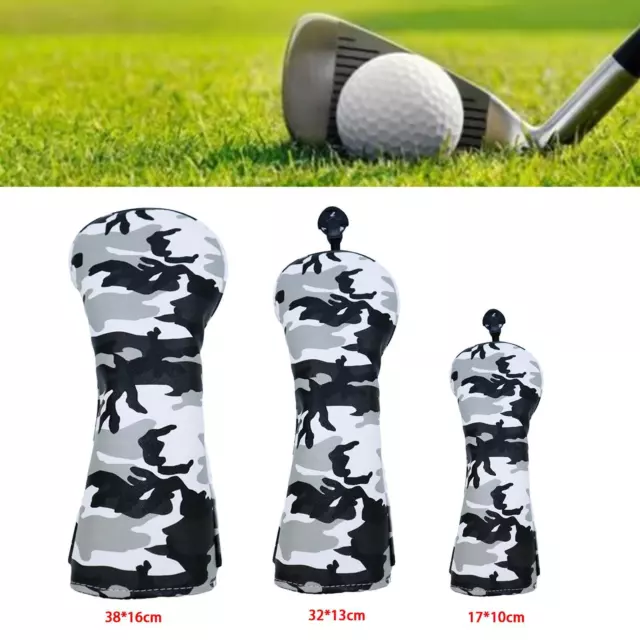 Golf Wood Headcover 1 3 5 UT Fairway Hybrid Club Headcover Sleeve Protector