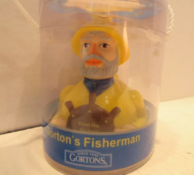 2004 Celebriducks Gorton's Fisherman Rub A Dub Rubber Duck Bath Toy
