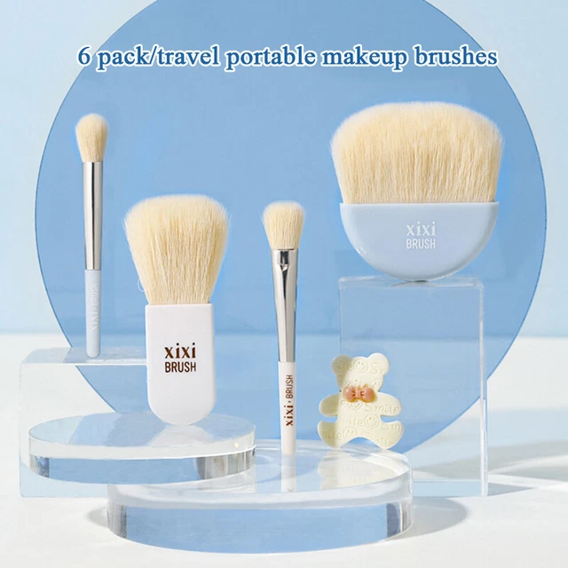 Set Di Pennelli Per Trucco Da 6 Pezzi Fondotinta Blush Ombretto Pennelli Per ♪