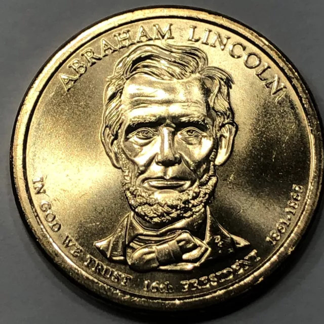 2010-D - Abraham Lincoln Presidential Golden Dollar Coin